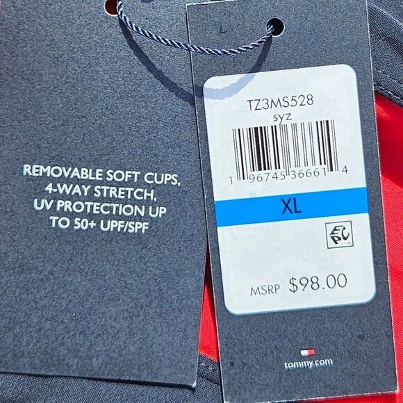 NWT Tommy Hilfiger Colorblocked One-Piece Swimsuit - XL - Picture 5 of 11